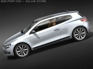 Volkswagen Scirocco 2009 3D Model