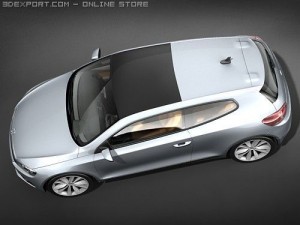 Volkswagen Scirocco 2009 Model 3D