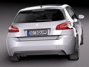 Peugeot 308 2014 3D Model