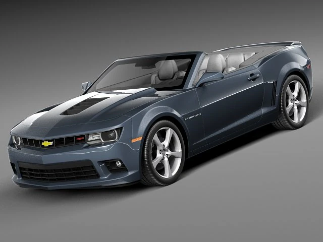 Chevrolet Camaro SS Convertible 2014 3D Model .c4d .max .obj .3ds .fbx .stl .blend 