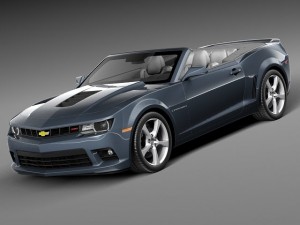 Chevrolet Camaro SS Convertible 2014 3D Модель