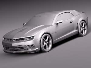 Chevrolet Camaro SS Convertible 2014 3D Model