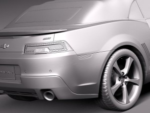 Chevrolet Camaro SS Convertible 2014 3D Model