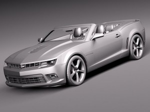 Chevrolet Camaro SS Convertible 2014 3D Model
