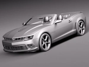 Chevrolet Camaro SS Convertible 2014 3D Model