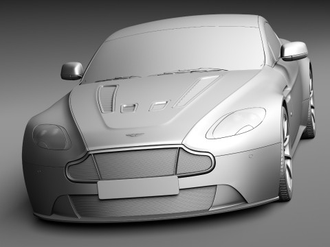 Aston Martin Vantage S 2014 3D Model