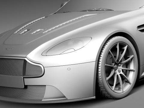 Aston Martin Vantage S 2014 3D Model