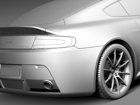Aston Martin Vantage S 2014 3D Model