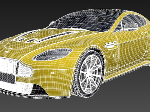 Aston Martin Vantage S 2014 3D Model