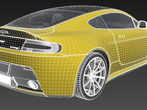 Aston Martin Vantage S 2014 3D Model