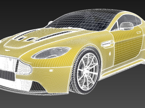 Aston Martin Vantage S 2014 3D Model
