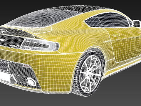Aston Martin Vantage S 2014 3D Model