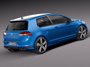 Volkswagen Golf VII R 2014 3D मॉडल