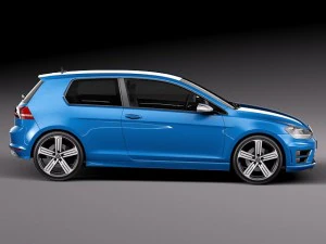 Volkswagen Golf VII R 2014 3D Model