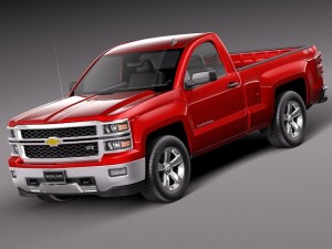 Chevrolet Silverado 2014 Regular Cab Model 3D