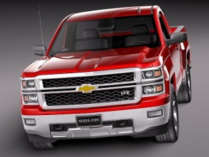 Chevrolet Silverado 2014 Regular Cab 3D Модель