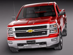 Chevrolet Silverado 2014 Regular Cab 3D Model