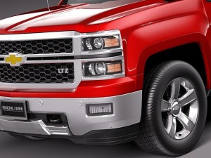 Chevrolet Silverado 2014 Regular Cab 3D Модель