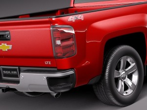 Chevrolet Silverado 2014 Regular Cab 3D Модель
