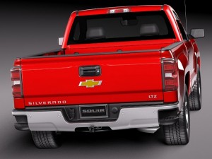 Chevrolet Silverado 2014 Regular Cab 3D Модель