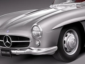 Mercedes-Benz 300SL Roadster 1956 3D Model
