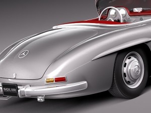 Mercedes-Benz 300SL Roadster 1956 3D 모델