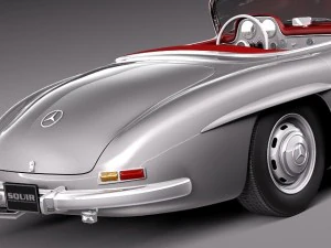 Mercedes-Benz 300SL Roadster 1956 3D Model