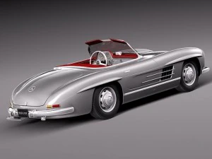 Mercedes-Benz 300SL Roadster 1956 3D Model