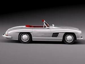 Mercedes-Benz 300SL Roadster 1956 3D Model