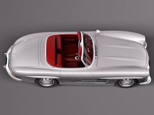 Mercedes-Benz 300SL Roadster 1956 3D 모델
