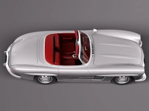 Mercedes-Benz 300SL Roadster 1956 3D Model