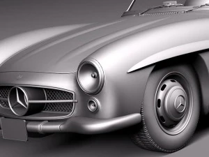 Mercedes-Benz 300SL Roadster 1956 3D Model