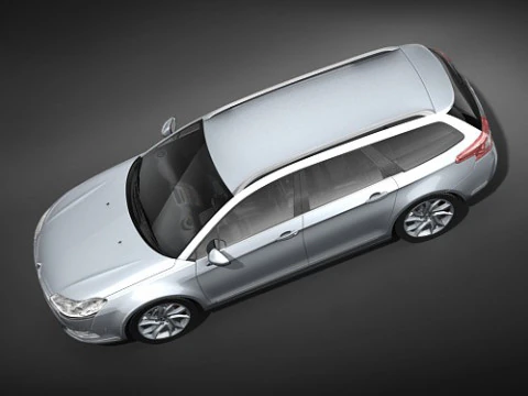 Citroen C5 estate 2009 3D Model
