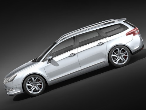 Citroen C5 estate 2009 3D Model