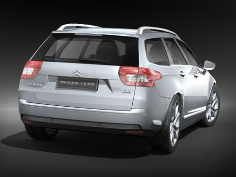 Citroen C5 estate 2009 3D Model