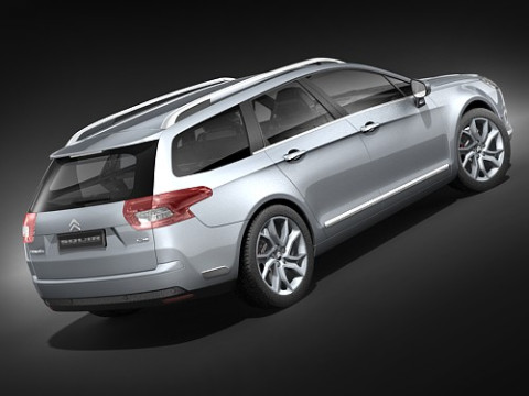Citroen C5 estate 2009 3D Model