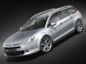 Citroen C5 estate 2009 3D Model