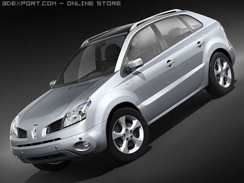 Renault Koleos 3D Model .c4d .max .obj .3ds .fbx .stl .blend 