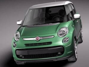 Fiat 500L Living 2014 Modèle 3D