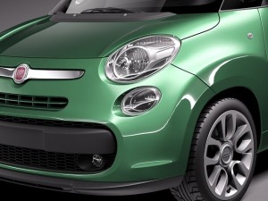 Fiat 500L Living 2014 Modèle 3D