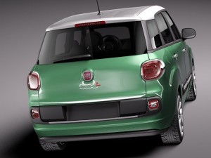 Fiat 500L Living 2014 Modèle 3D