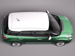 Fiat 500L Living 2014 Modèle 3D