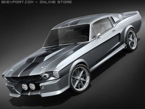 Mustang Shelbycobra GT500 3D Model
