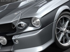 Mustang Shelbycobra GT500 3D Модель