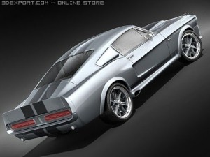 Mustang Shelbycobra GT500 3D Модель