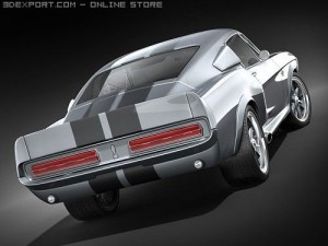Mustang Shelbycobra GT500 3D Модель