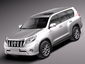 Toyota Land Cruiser 2014 Modelo 3D