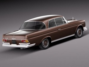Mercedes-Benz 300SE W112 Coupe 3D 모델