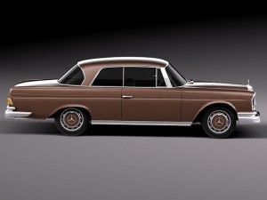 Mercedes-Benz 300SE W112 Coupe 3D 모델