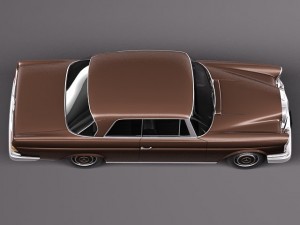 Mercedes-Benz 300SE W112 Coupe 3D 모델